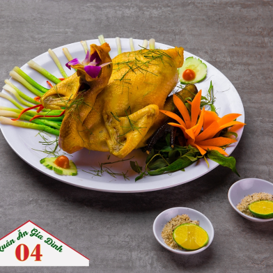 Gà vườn Hấp Hành