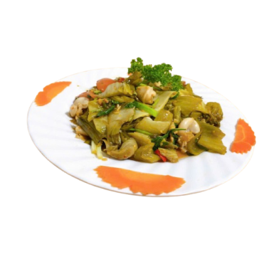 Dòi xào cải chua 